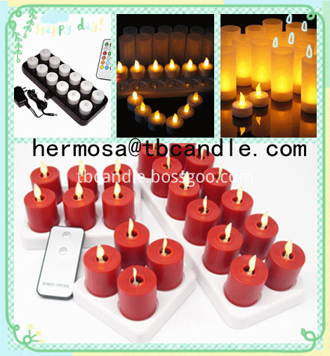 rechargeable led tea light candle 
