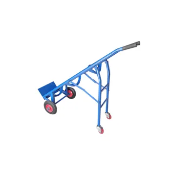 Amcaremed Steel Foldable Oxygen Gas Cylinder Trolley