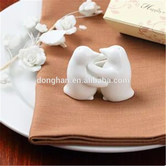 ceramic white bird salt and pepper shaker with low price