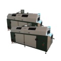 Automatically cap two colors screen printing machine