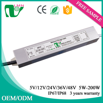 High quality 48V 30W IP67 waterproof led power supply for led with CE ROHS