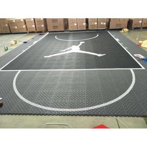 USA standard interlocking court tile for multipurpose court