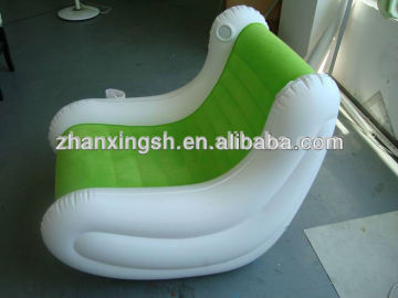 2015 China hot sales PVC+flock music inflatable sofa