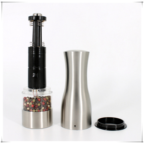 modern white salt and pepper grinder