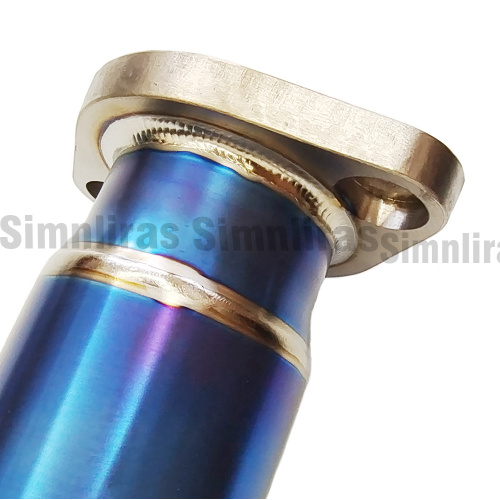 Single Out Burnt Blue Titanium /Edelstless-Achse-Rückenschalldrüse-Auspuff für Subaru WRX & STI 15-21