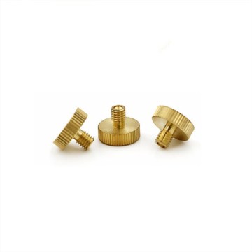 Brass Plain Finish Knurled Head Thumb Screw