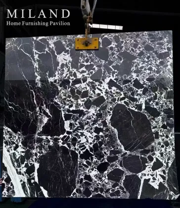 Bvlgari Black Marble Slabs for Interior Wall Panels