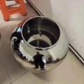 Circular Stainless Steel Chocolate Jar for Kitchen