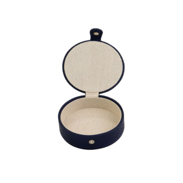 Round Jewelry Box Earrings Packaging With Matel Closure