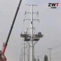 Pólo de distribuição tubular de aço durável para sistemas de energia