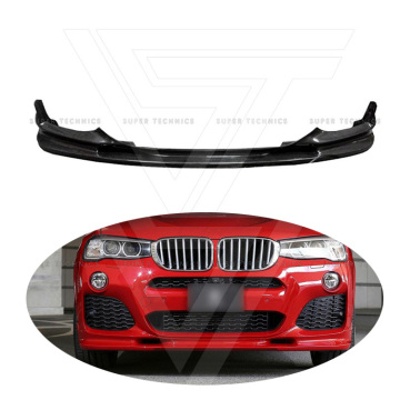 การออกแบบ 3 มิติ B สไตล์คาร์บอนไฟเบอร์กันชนหน้ากันบัมเปอร์สำหรับ 2014-2018 BMW F26 X4 M-Tech Bumper