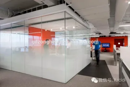 Tempered office glass partition designer glass partition