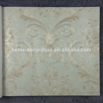 2015 Newest Damascus style wallpaper vinyl embossed wallpaper non-woven wallpaper