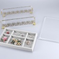 Golden Acrylic Jewelry Display with flannel