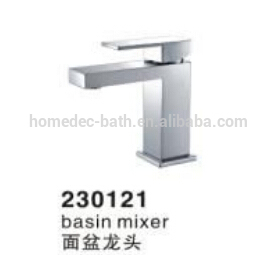 Modern cheap bathroom square basin hot cold water tap