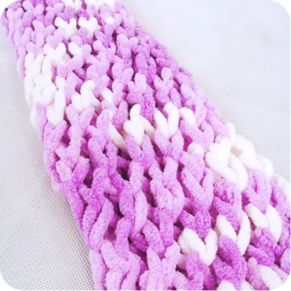 Crochet Blanket 100% Baby Cotton Icelandic Wool
