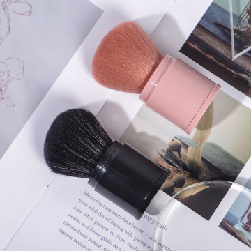 V-P-1r Retractable Powder Blending Brush with Synthetic Hair for Face Makeup