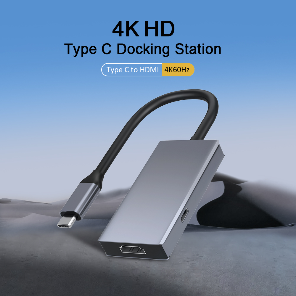 Type-C à HDMI Hubs Accurez la station 2