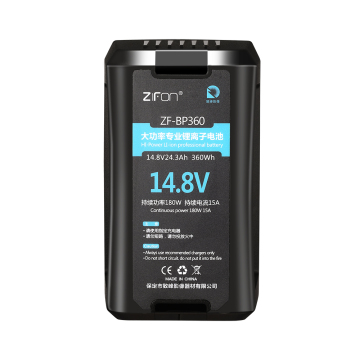 24000mAh BP360V Lithium Ion Battery with USB Interface for Broadcast Cameras and LED Fill Lights