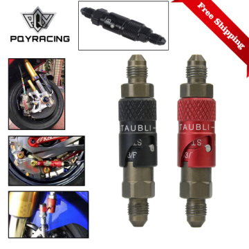 PQY - Aluminum AN-3 AN3 Motorcycle Brake Line Hose Fluid Quick Release Connect Fitting Adapter Kit for Honda for Yamaha KTM