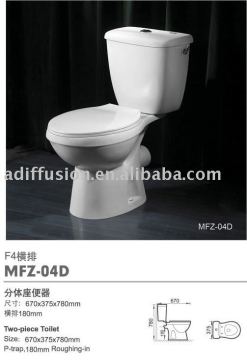 two-piece toilet economic with CE certificate
