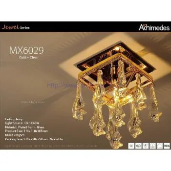 zhongshan crystal pendant light led cob 8w/mr16 35w for decoration