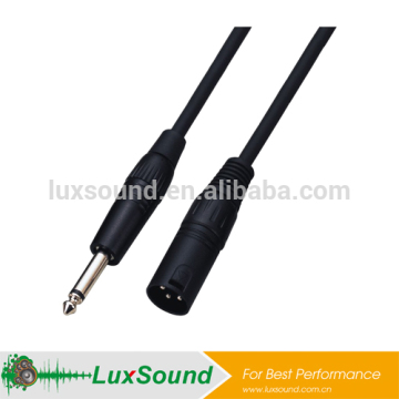XLR cable, MOLDED 1/4'' jack to XLR mic cable, professional microphone cable