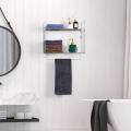 Wall Mount Metal Wire Bathroom Shelf Organizer