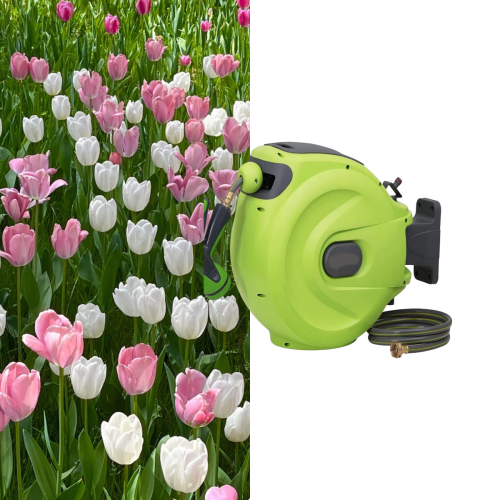 Air Retractable Hose Reel Garden Supplies Tekanan Sistem Pengairan Mesin Gardena Wallmounted Auto Rewind Fuse Automotive