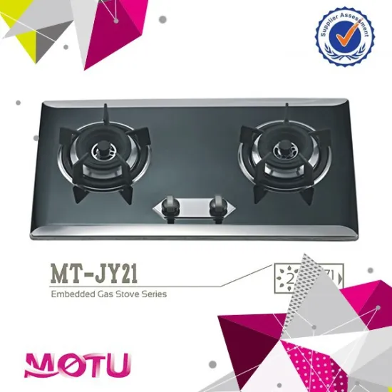 2 burner Build-in Type Gas Stove with Stainless Steel Panel