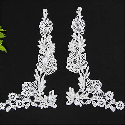 bridal embroidered bridal collar lace applique