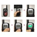 2Pcs Baofeng BF-T3 UHF462-467MHz 8 Channel Portable Two-Way 10 Call Tones Radio Transceiver for Kids Radio Kid Walkie Talkie