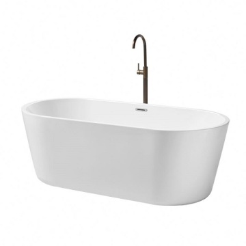 Acrylic Free Standing Portable Bathtub For Adults