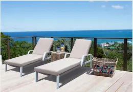 Patio Aluminium Garden Sofa Furniture Lounger