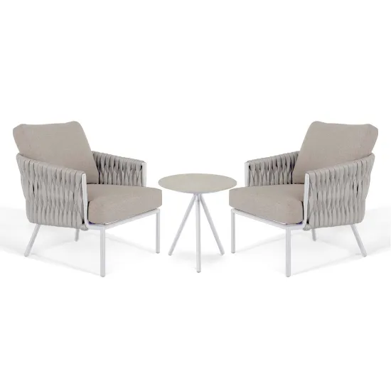 Outdoor Rope Furniture: Coffee Shop Chairs and Tables - Garden Sets
