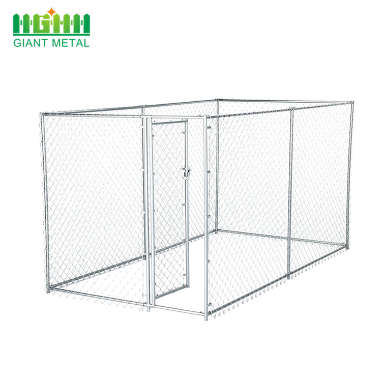 Galvanized Outdoor Chain Link Kennel Pet Dog Houses