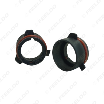 2PCS Car Bulbs Socket Conversion Adapter for BMW E39 5-Series Type3 D2S HID Xenon Bulb Low Beam Installation