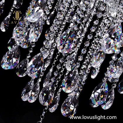 High luxury custom classic candle style crystal chandelier hotel hall conference hall project custom crystal chandelier