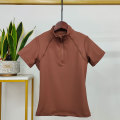 New 12 Colors Women's Equestrian Clothing Shirt With Zipper