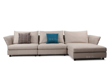 modern style fabric corner sofa for living room