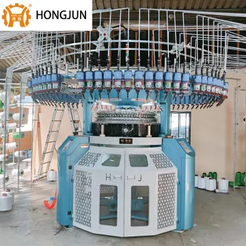 Electronic Computerized Jacquard Circular Knitting Machine for Mattress Ticking Double Jersey