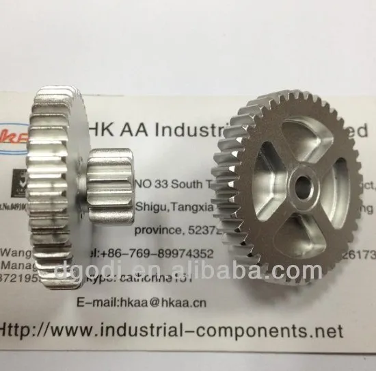 aluminum double spur gears for motorcycle transmission