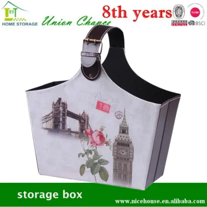 Promotional printing hanging basket with chain, decorative indoor flower hanging basket, hanging flower basket wholesale