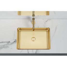 Rectangular Golden PVD Washing Bathroom Sink