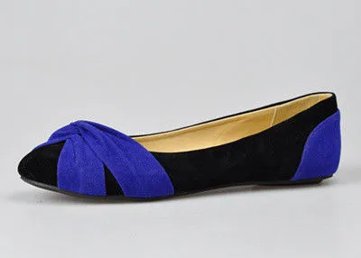 Cross Bowtie Womens Ballerina Flats , Causal Fashion Ballet Shoes For Walking