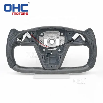 Yoke Steering Wheel, Heated Leather for Tesla Model S 2021-2022