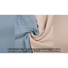 โพลีสแปนเด็กซ์ Cationic Interlock ผ้าขัดเงาสองด้าน