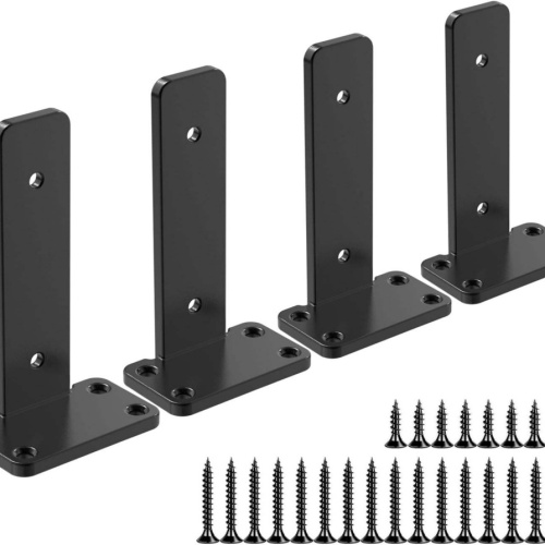 6-Inch Steel Floating Shelf Brackets: Heavy Duty