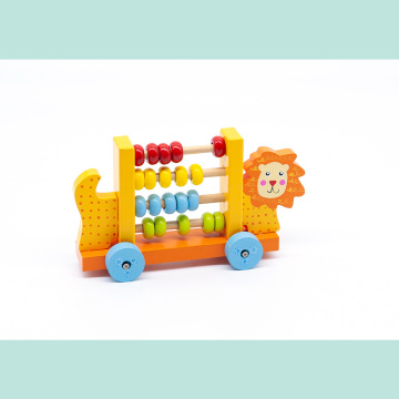 Деревянная железнодорожная игрушка набор, деревянные струнные пружинные игрушки