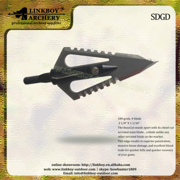 wholesale Linkboy LBB024-2A-1 2 blade serrated broadheads for archery hunting